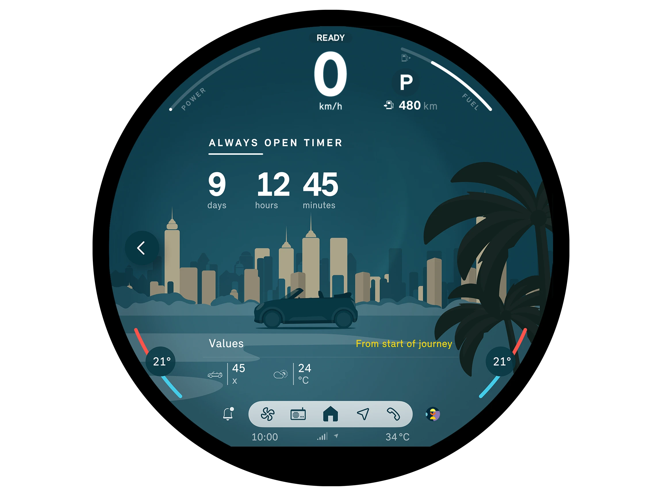 MINI Cooper Convertible - Always Open Timer APP