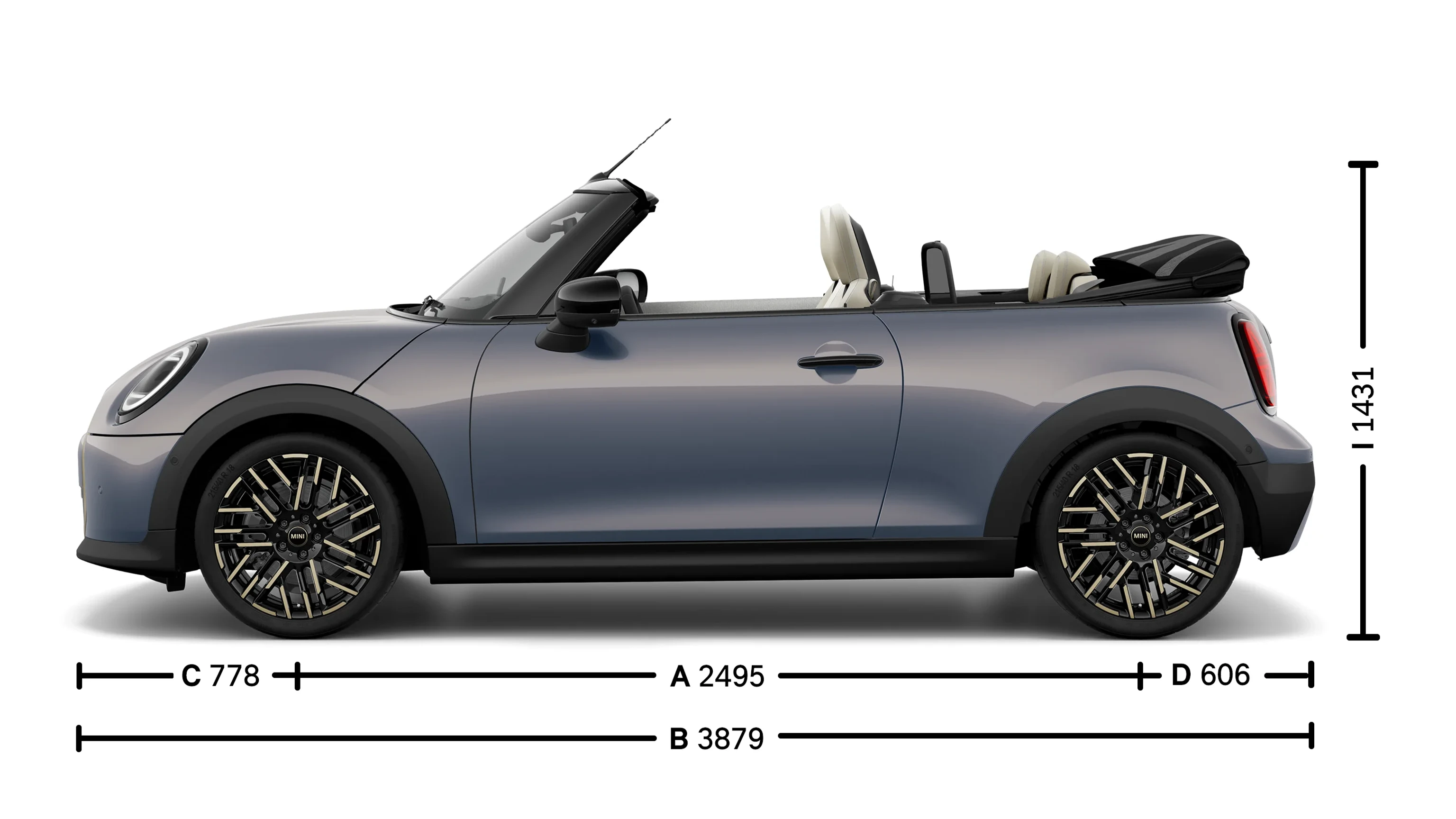 MINI Cooper Convertible - サイズ - 紹介画像