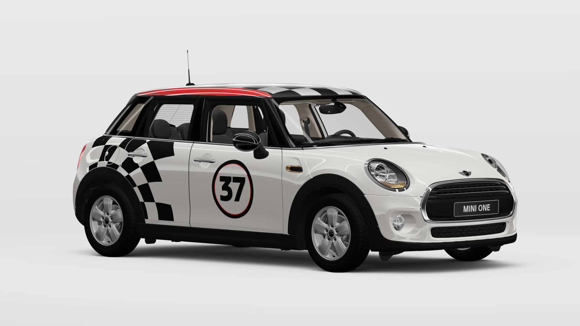 John Cooper Works、サイド・ストライプ・セット レーシング37 John Cooper Works、サイド・ストライプ・セット レーシング37