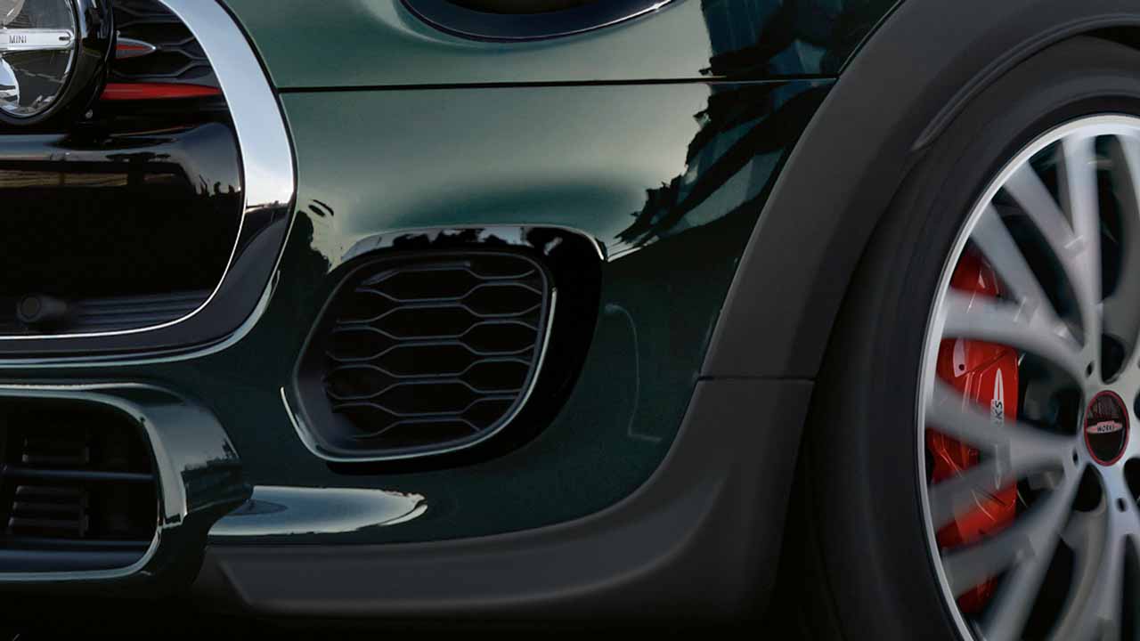 John Cooper Works ボンネット・ストライプ、ピアノ・ブラック