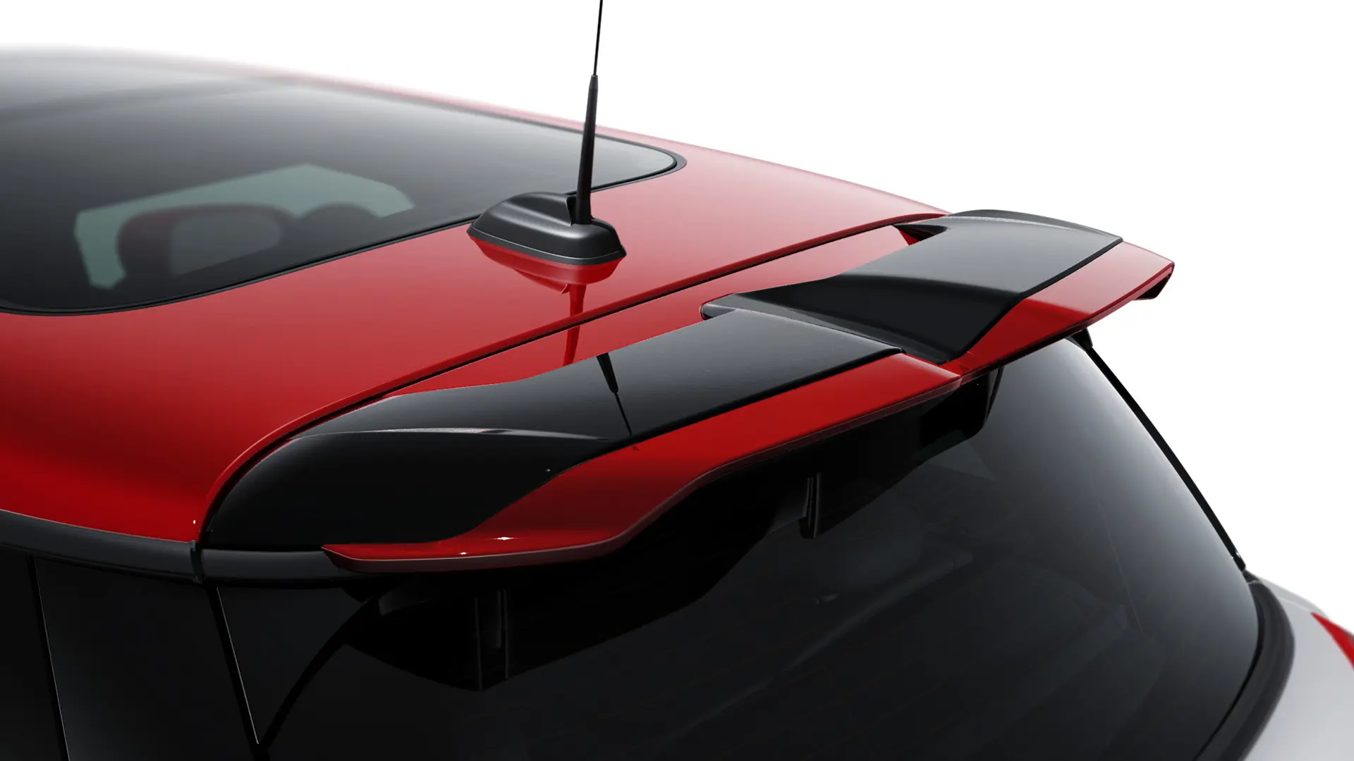 JCWアクセサリー - JCWルーフ・スポイラー・アタッチメント（チリレッド）