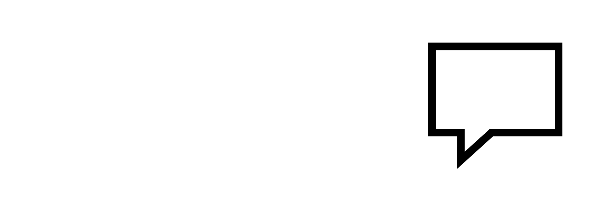 正方形の吹き出しアイコン