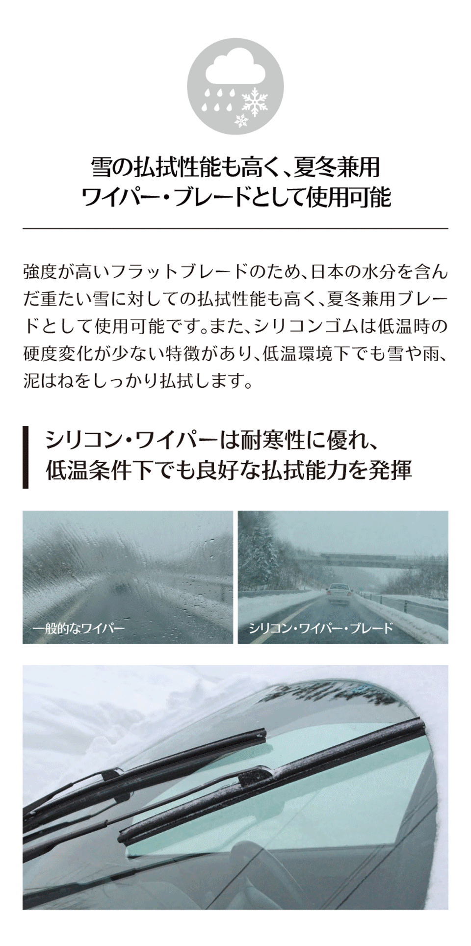 シリコンワイパーブレード