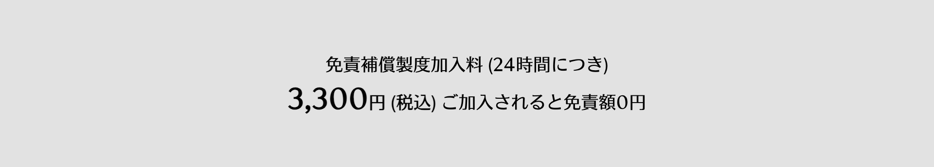 免責補償制度
