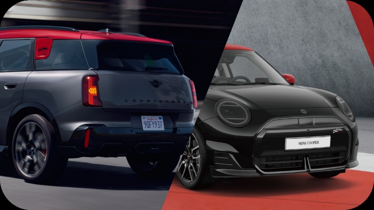THE NEW MINI JOHN COOPER WORKS COUNTRYMAN. THE NEW ALL-ELECTRIC MINI COOPER. (JCW Trim)