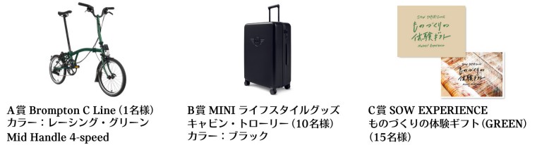 MINI Holiday プレゼントキャンペーン！ 限定23名当選品 グッズ各種 MINIから新年を彩る嬉しいプレゼントキャンペーン。｜MINI Japan