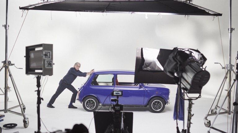 Paul Smith and MINI Recharged filming scenes