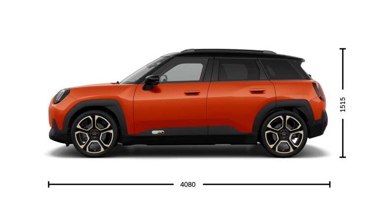 All-Electric MINI Aceman - サイズ - 紹介画像側面図