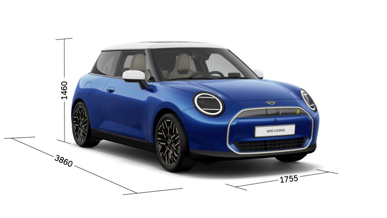 MINI All-Electirc - three quarters – dimensions