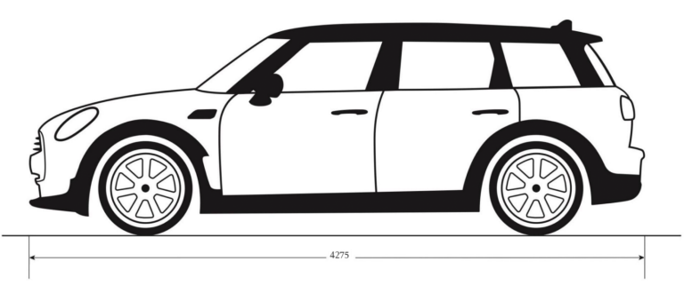 MINI Clubman – side view – dimensions