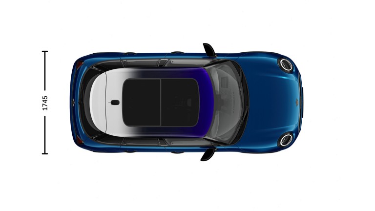 MINI Cooper 5 Door - サイズ - 紹介画像 俯瞰図